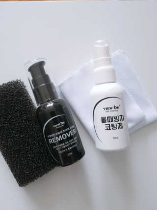 뷰오케이 욕실 화장실 셀프 물때제거 코팅제,리무버 50ml — 5점을 준 리뷰어가 2019년 5월 올린 사용 사진