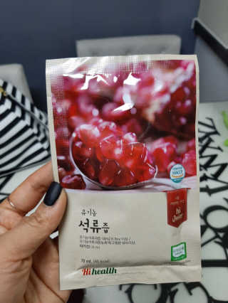 [하이헬스] 정말 진하고 맛있는 유기농 석류즙 30포 — 5점을 준 리뷰어가 2019년 12월 올린 사용 사진