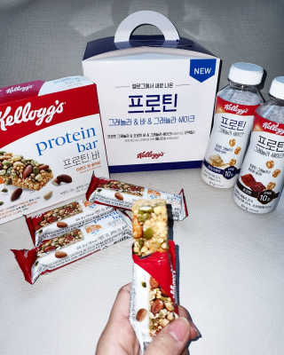 켈로그 프로틴바 멀티팩+프로틴 그래놀라 쉐이크 2종 — 5점을 준 리뷰어가 2020년 1월 올린 사용 사진