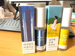 르플랑 제주 패브릭 퍼퓸 60ml 8종 — 4.5점을 준 리뷰어가 2018년 9월 올린 사용 사진