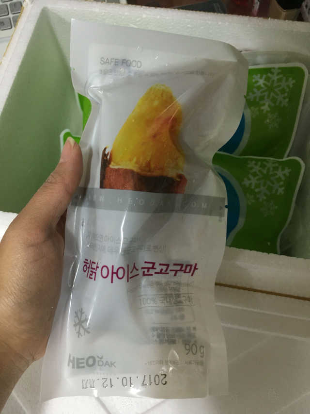 허닭 꿀맛 군고구마 단호박 6팩세트 리뷰 사진