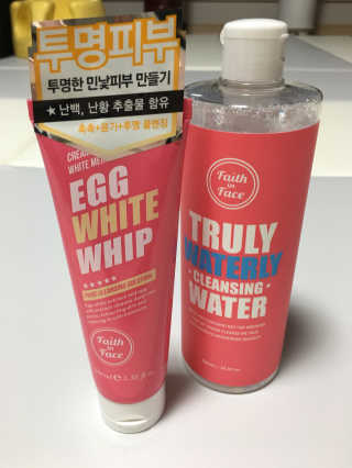 페이스인페이스 트룰리 워터리 클렌징 워터_에그 화이트 휩 클렌징 폼 — 4.67점을 준 리뷰어가 2018년 4월 올린 사용 사진