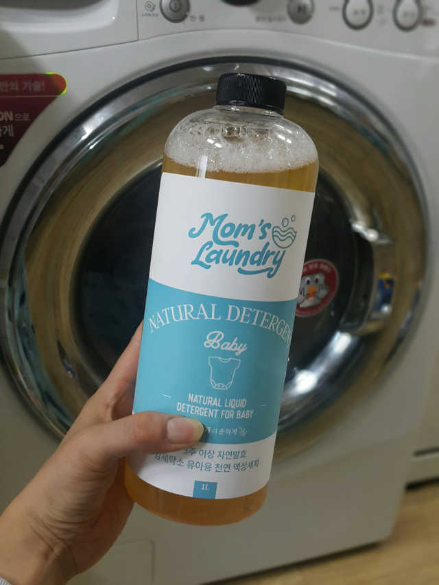 맘스런드리 천연 액상세제 리뷰 사진