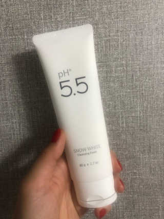 포므시 스노우화이트클렌징폼pH5.5 — 3.5점을 준 리뷰어가 2019년 7월 올린 사용 사진