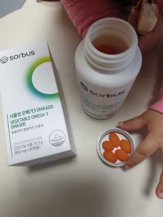 소버스 식물성 오메가3 DHA 600 — 5점을 준 리뷰어가 2020년 3월 올린 사용 사진