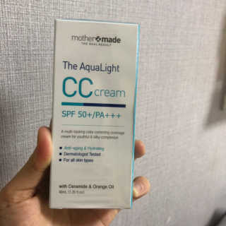마더메이드 더 아쿠아라이트 CC크림 SPF50+ PA+++ — 5점을 준 리뷰어가 2019년 4월 올린 사용 사진