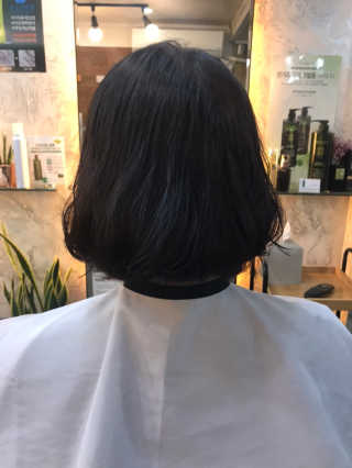 [헤어블리] 정품 시세이도펌 이용권 — 5점을 준 리뷰어가 2019년 4월 올린 사용 사진
