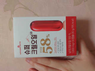 메이준뉴트리 슈퍼 크릴 오일58 1000mg x 30캡슐 — 5점을 준 리뷰어가 2020년 2월 올린 사용 사진
