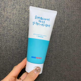 매너릭 올인원 딥클렌징폼 앤 쉐이빙 — 3.5점을 준 리뷰어가 2020년 1월 올린 사용 사진