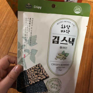 더빈트 와삭바삭 김스낵 — 5점을 준 리뷰어가 2019년 12월 올린 사용 사진