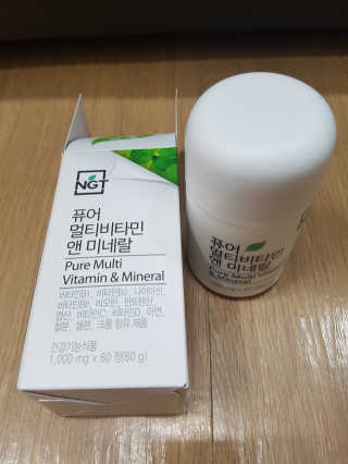 네츄럴굿띵스 퓨어 멀티비타민 앤 미네랄 30일분 — 5점을 준 리뷰어가 2019년 1월 올린 사용 사진