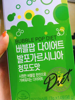 비타민하우스 버블팝 다이어트 발포가르시니아 청포도/복숭아 — 5점을 준 리뷰어가 2017년 5월 올린 사용 사진