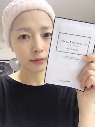 웰더마 사파이어 콜라겐 임팩트 에센셜 마스크 — 5점을 준 리뷰어가 2019년 4월 올린 사용 사진