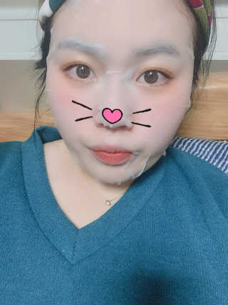 메이베나 1일 1팩 뽑아쓰는 마스크팩 — 4점을 준 리뷰어가 2019년 2월 올린 사용 사진