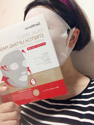더메이런 듀얼 이펙트 스트레치 리프팅 마스크 — 3.5점을 준 리뷰어가 2017년 2월 올린 사용 사진
