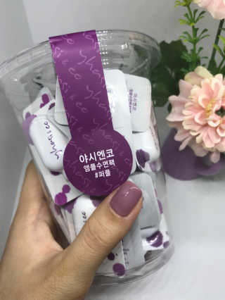 야시엔코 앰플수면팩 퍼플 — 4.33점을 준 리뷰어가 2018년 7월 올린 사용 사진