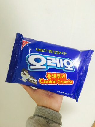 오레오 분쇄쿠키 — 4점을 준 리뷰어가 2016년 8월 올린 사용 사진