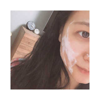 세안 필요 없는 지나인스킨 밀크 버블 에센스 팩 — 5점을 준 리뷰어가 2019년 11월 올린 사용 사진