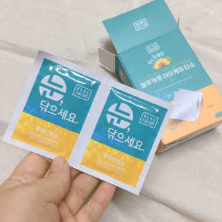 블루캐롯 닦는 루테인, 아이케어 티슈 20P — 3.5점을 준 리뷰어가 2019년 11월 올린 사용 사진
