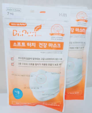 [닥터퓨리] 소프트터치 건강 마스크_성인+아동 — 4.33점을 준 리뷰어가 2019년 4월 올린 사용 사진