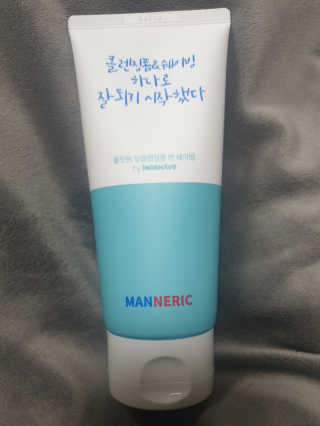 매너릭 올인원 딥클렌징폼 앤 쉐이빙 — 5점을 준 리뷰어가 2020년 2월 올린 사용 사진