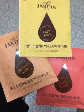 (주)쟈뎅 쟈뎅 핸드 드립커피 3종 — 4.5점을 준 리뷰어가 2018년 3월 올린 사용 사진