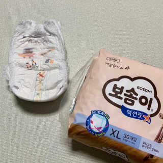 보솜이 액션핏 팬티형 — 4점을 준 리뷰어가 2019년 4월 올린 사용 사진