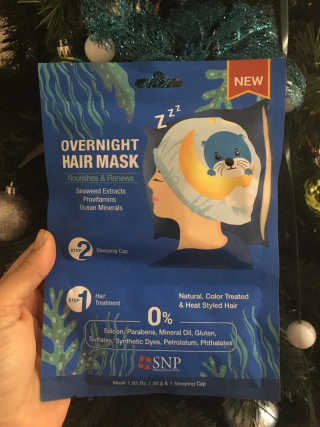 SNP 숙박 헤어 마스크 _Nourishes and Renews — 5점을 준 리뷰어가 2018년 12월 올린 사용 사진