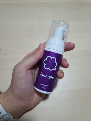 폼글 I foamgle [폼글] 거품가글 50ml 3종 - 민트, 라벤더, 라즈베리 — 5점을 준 리뷰어가 2019년 10월 올린 사용 사진