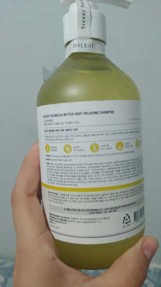 달리프 클로렐라 베러 루트 릴렉싱 샴푸 500ml — 5점을 준 리뷰어가 2019년 11월 올린 사용 사진