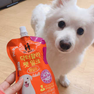 닥터할리펫밀크 8종 — 5점을 준 리뷰어가 2019년 4월 올린 사용 사진