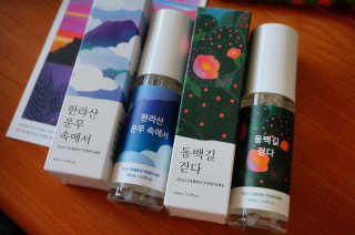 르플랑 제주 패브릭 퍼퓸 60ml 8종 — 5점을 준 리뷰어가 2018년 10월 올린 사용 사진