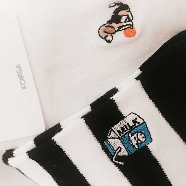 스누지 자수양말(EMBROIDERY SOCKS) 리뷰 사진