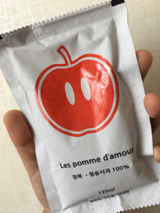 경북 청송 100% 사과즙 사과잡스 — 5점을 준 리뷰어가 2017년 6월 올린 사용 사진
