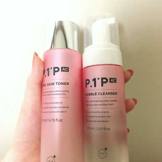 피원피 P1P.AC핑크스킨토너,버블클렌저 세트 — 3.67점을 준 리뷰어가 2018년 3월 올린 사용 사진