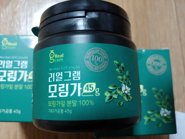 [리얼그램] 리얼그램 모링가45g 리뷰 사진