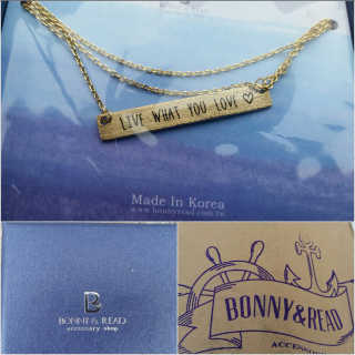 대만 BONNY & READ All You Need Is Love Necklace — 2점을 준 리뷰어가 2016년 9월 올린 사용 사진