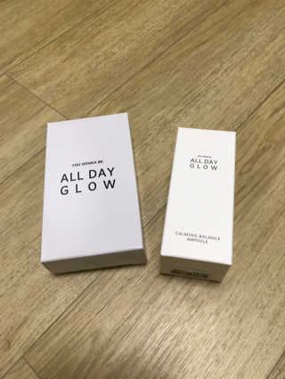 ALL DAY GLOW [올 데이 글로우] 카밍 밸런스 앰플 30ml — 3.5점을 준 리뷰어가 2019년 11월 올린 사용 사진