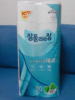 잘풀리는집 더 도톰한 3겹 데코 30롤 — 5점을 준 리뷰어가 2019년 2월 올린 사용 사진