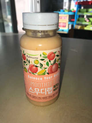 풀무원 스무디랩 피치&비타 — 5점을 준 리뷰어가 2017년 11월 올린 사용 사진