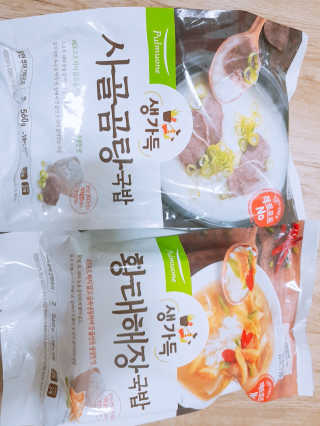 [풀무원] 사골곰탕국밥 황태해장국밥 — 4.5점을 준 리뷰어가 2018년 6월 올린 사용 사진