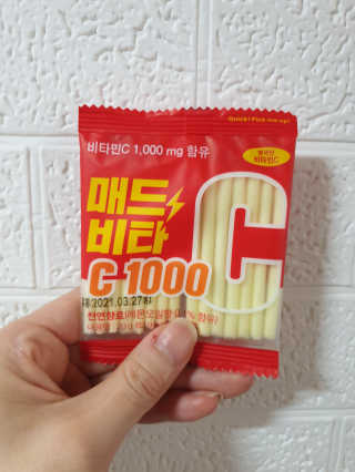 매드비타C 1000 — 4점을 준 리뷰어가 2019년 4월 올린 사용 사진
