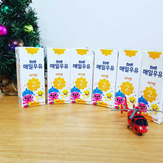 매일우유 멸균 매일우유 저지방 2프로 멸균 핑크퐁 에디션 6입 — 5점을 준 리뷰어가 2017년 12월 올린 사용 사진
