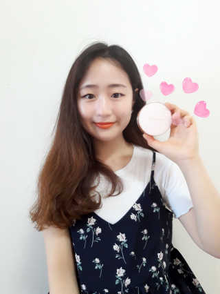 밀키드레스 바비메이크 베일 쿠션 — 5점을 준 리뷰어가 2018년 6월 올린 사용 사진