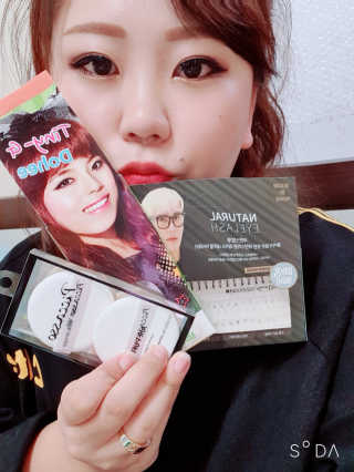 피카소 밍크래쉬속눈썹 1종 + 내추럴속눈썹 1종 랜덤증정 — 5점을 준 리뷰어가 2019년 9월 올린 사용 사진