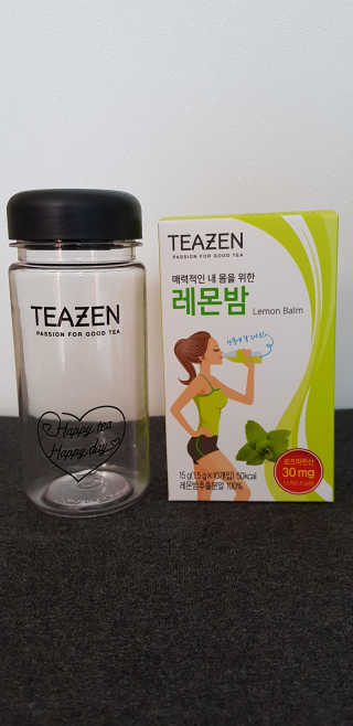 티젠 레몬밤 + 마이보틀 — 5점을 준 리뷰어가 2018년 7월 올린 사용 사진