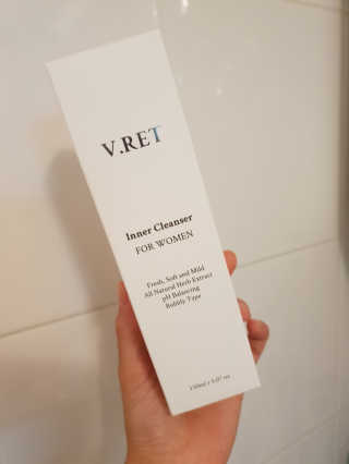 V.RET 브이렛 여성청결제 — 4점을 준 리뷰어가 2018년 8월 올린 사용 사진