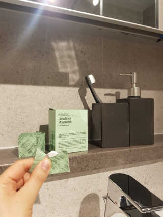 the naked object 발포가글 츄그린 그린티민트 — 5점을 준 리뷰어가 2020년 1월 올린 사용 사진
