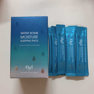 오지아이 워터 밤 모이스처 슬리핑 팩 4ml X 20pcs — 5점을 준 리뷰어가 2019년 12월 올린 사용 사진