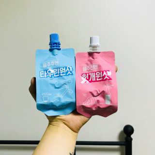 천호식품 숙취해서 헛개원샷, 타우린원샷 술푼너에게 — 5점을 준 리뷰어가 2017년 12월 올린 사용 사진